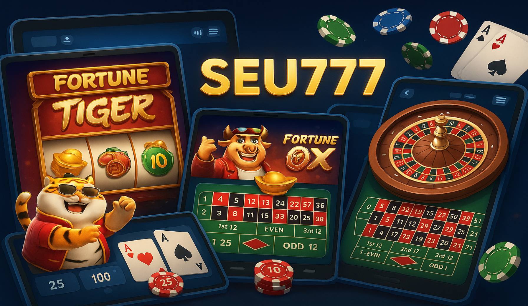 Jogos de cassino online inovadores e emocionantes na SEU777