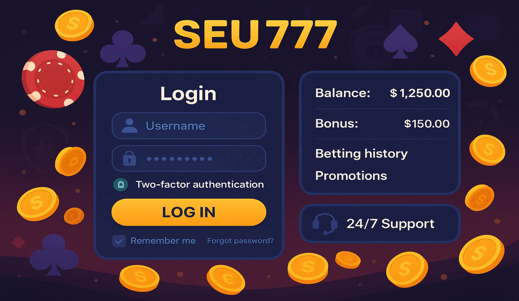 Não Perca tempo, o rRgistro na site SEU777